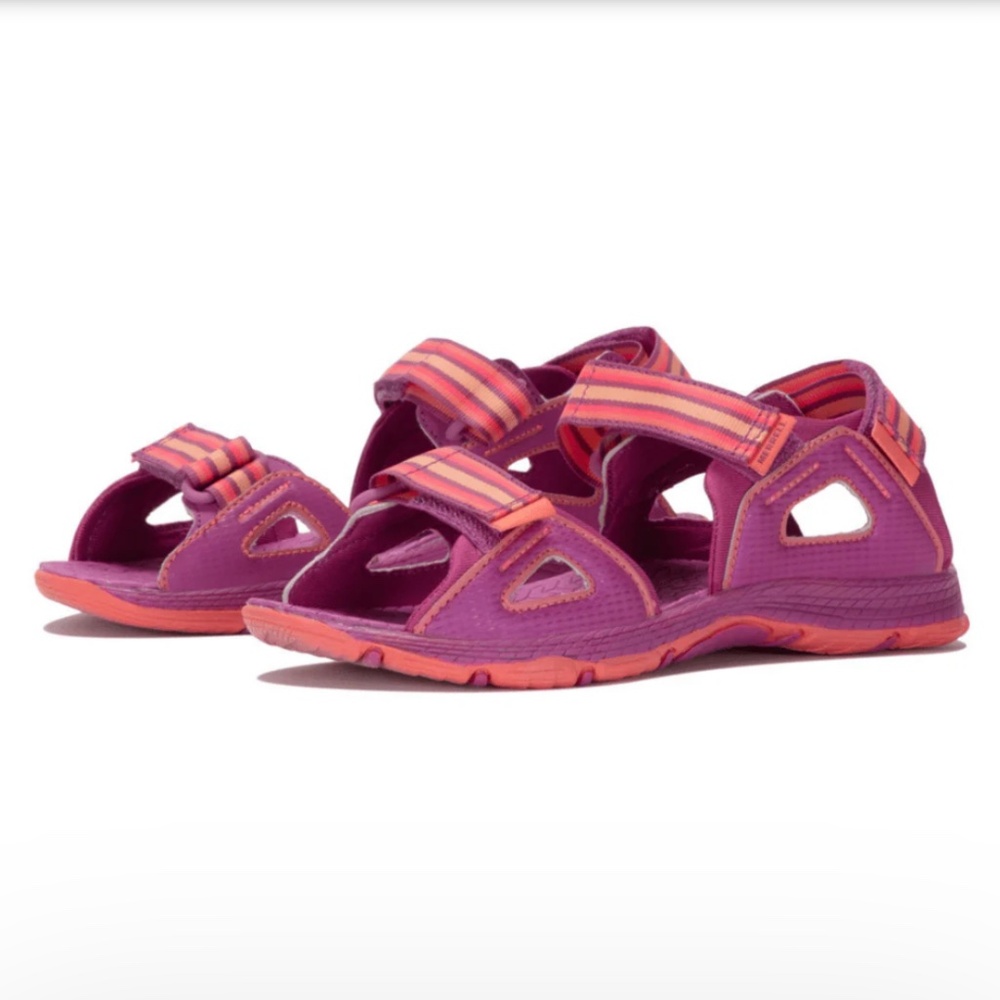 Little Girls Merrell M-Hydro Blaze In Purple and Pink Adjustable Strap Sandals